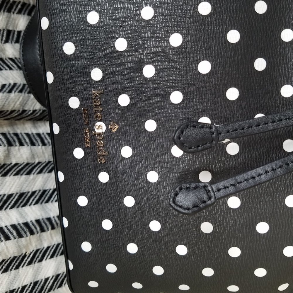 MAKE A REASONABLE OFFER Kate Spade Dot Minnie Mouse Black backpack New With Tag - Picture 5 of 7